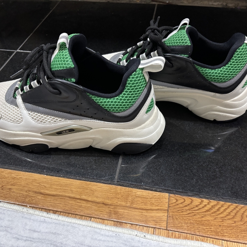 Dior Green and Black Athletic Shoes